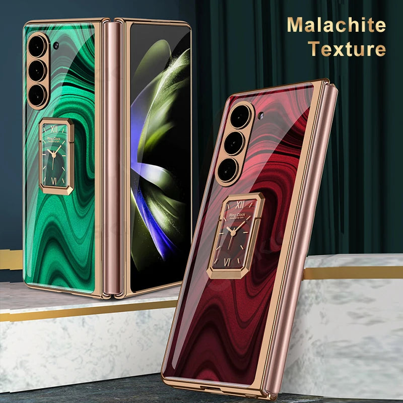 Luxury Clock Tempered Glass Case For Samsung Galaxy Fold Series - Premium Mobile Phone Cases from Dressmycell.com - Just $32! Shop now at Dressmycell.com Luxury Clock Tempered Glass Case For Samsung Galaxy Fold Series - Premium Mobile Phone Cases from Dressmycell.com - Just $32! Shop now at Dressmycell.com